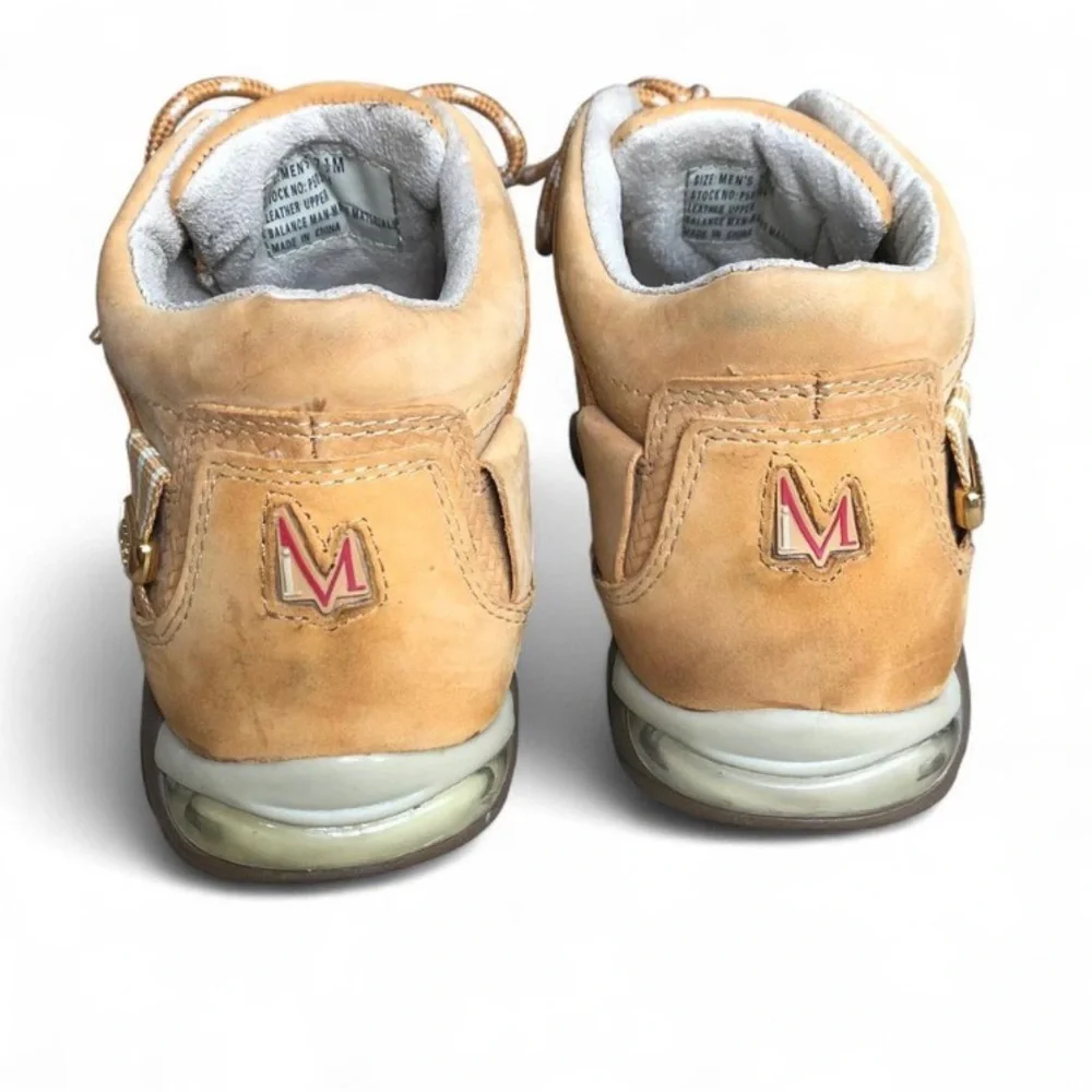 Impulse Men’s Casual Shoes Tan Leather Size 7.5 M Comfortable Lace Up